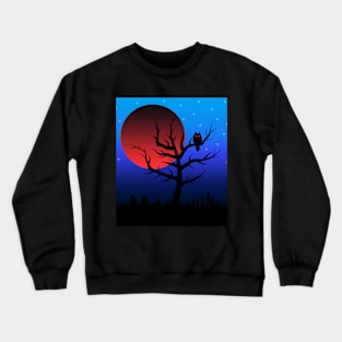 Red moon Crewneck Sweatshirt